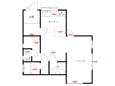 間取図施工後